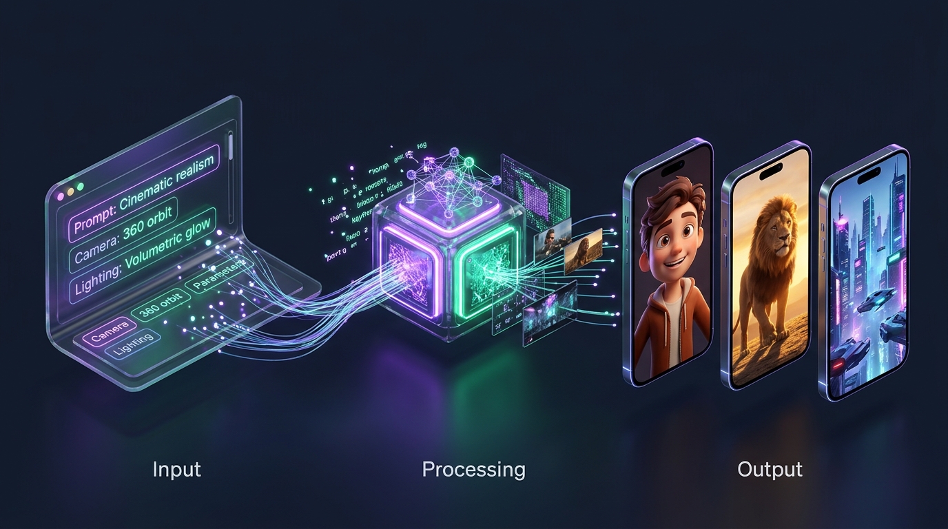SoniPrompts 3-Step AI Video Creation Pipeline - Text to Neural Render to Viral Reels