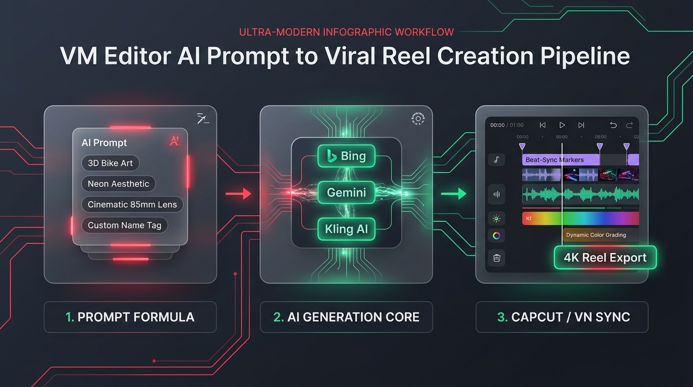 VM Editor Multi-Video and 4K AI Prompt Creation Pipeline