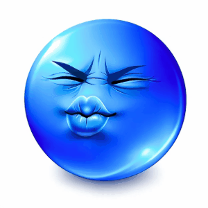 Trying Not To Laugh Blue