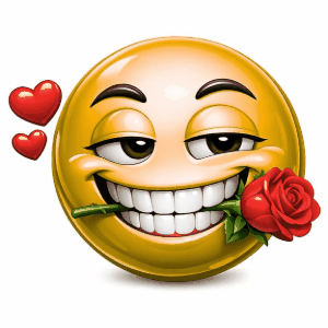 Rose in Teeth Yellow