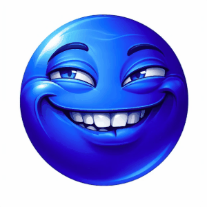 Silly Happy Blue