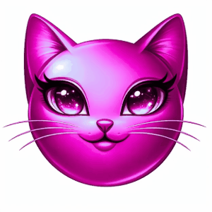 Kitty, Cat Face Pink