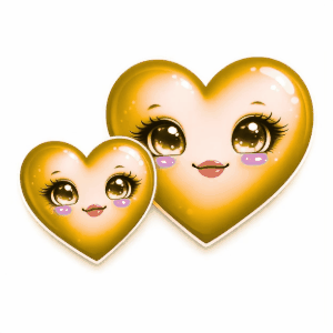 Two Cute Heart Couple