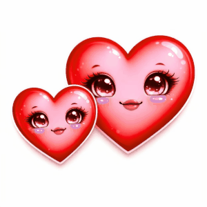 Two Cute Heart Couple