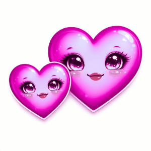 Two Cute Heart Couple