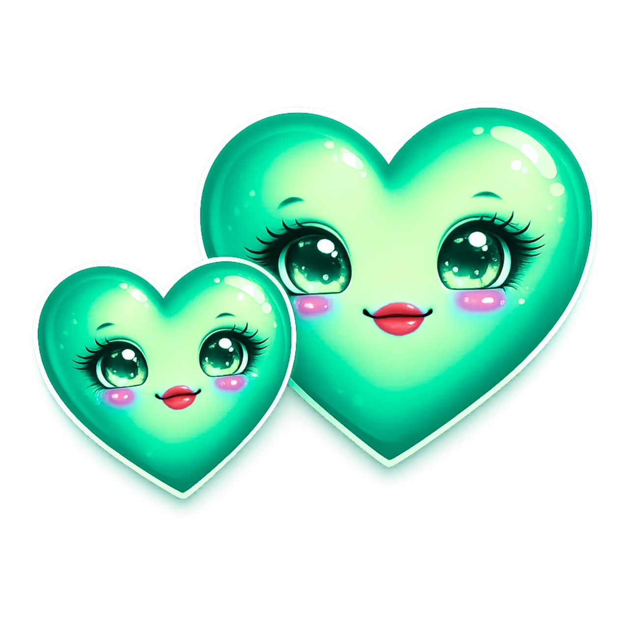 Two Cute Heart Couple