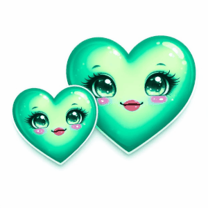 Two Cute Heart Couple