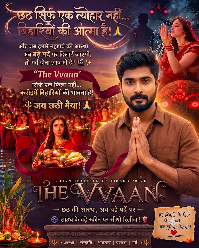 Cinematic Chhath Puja Devotional Movie Poster