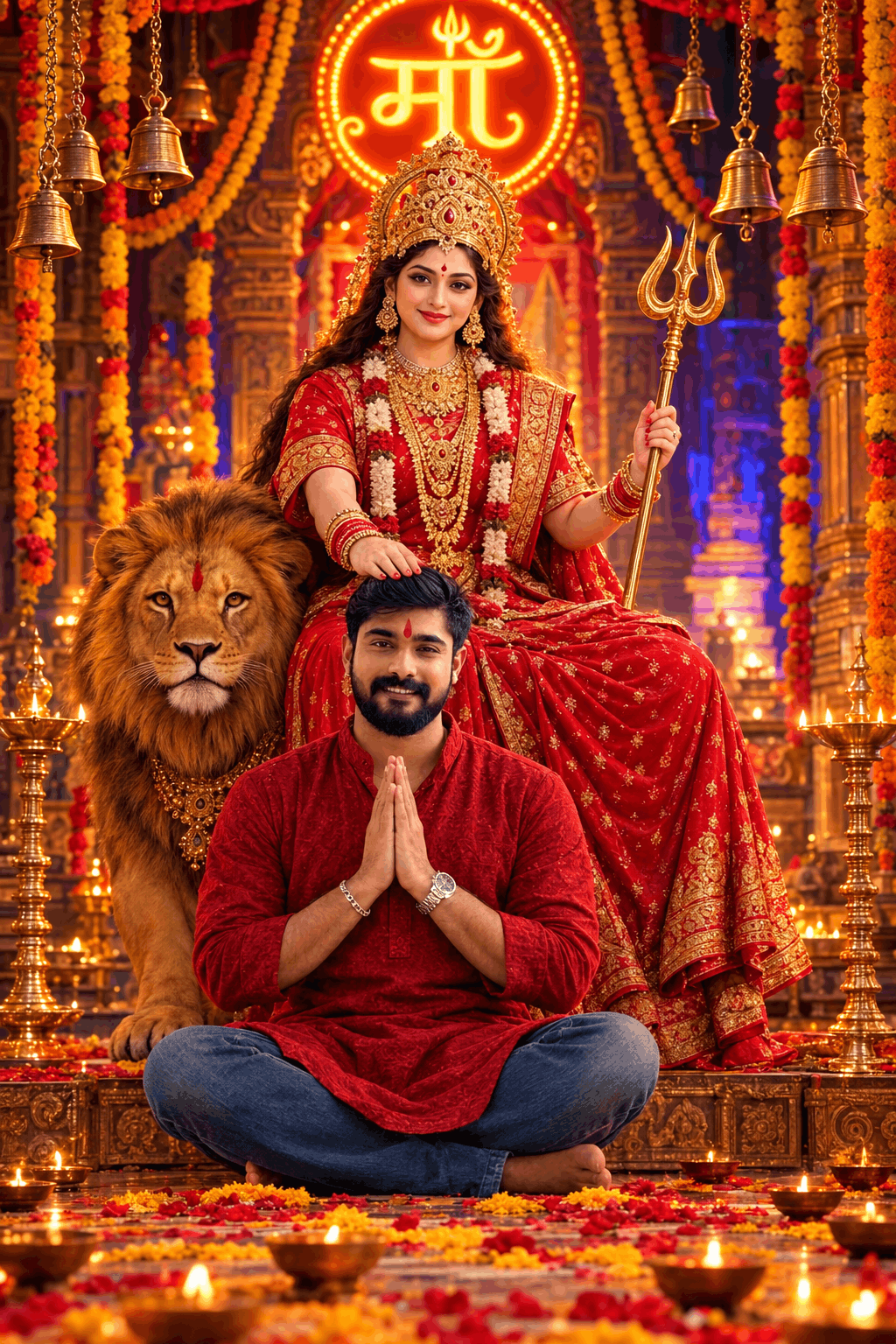 How to Create Photorealistic Devi Durga AI Images with Your Photo