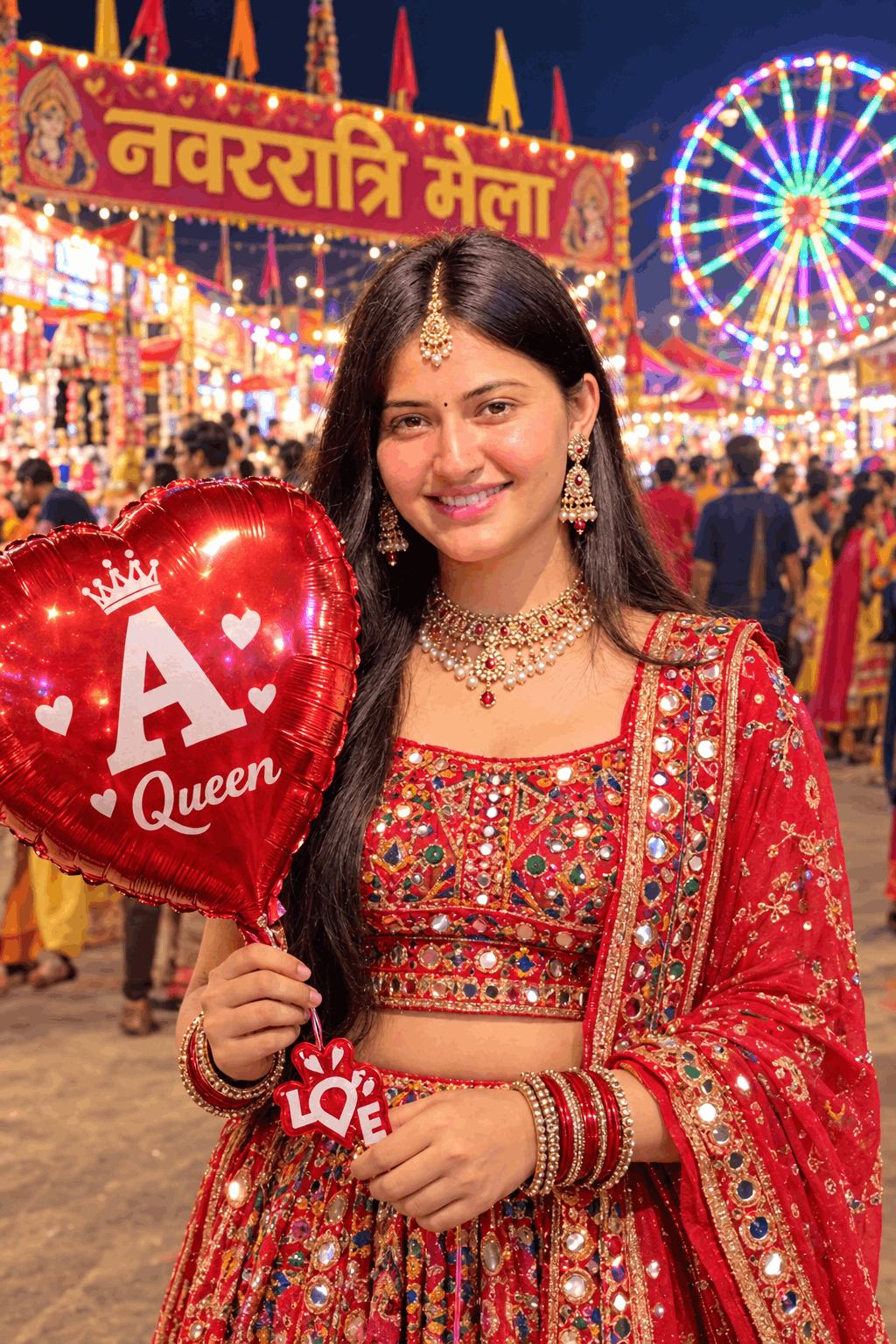 Navratri Mela Festive Look: AI Photo Generator Prompt