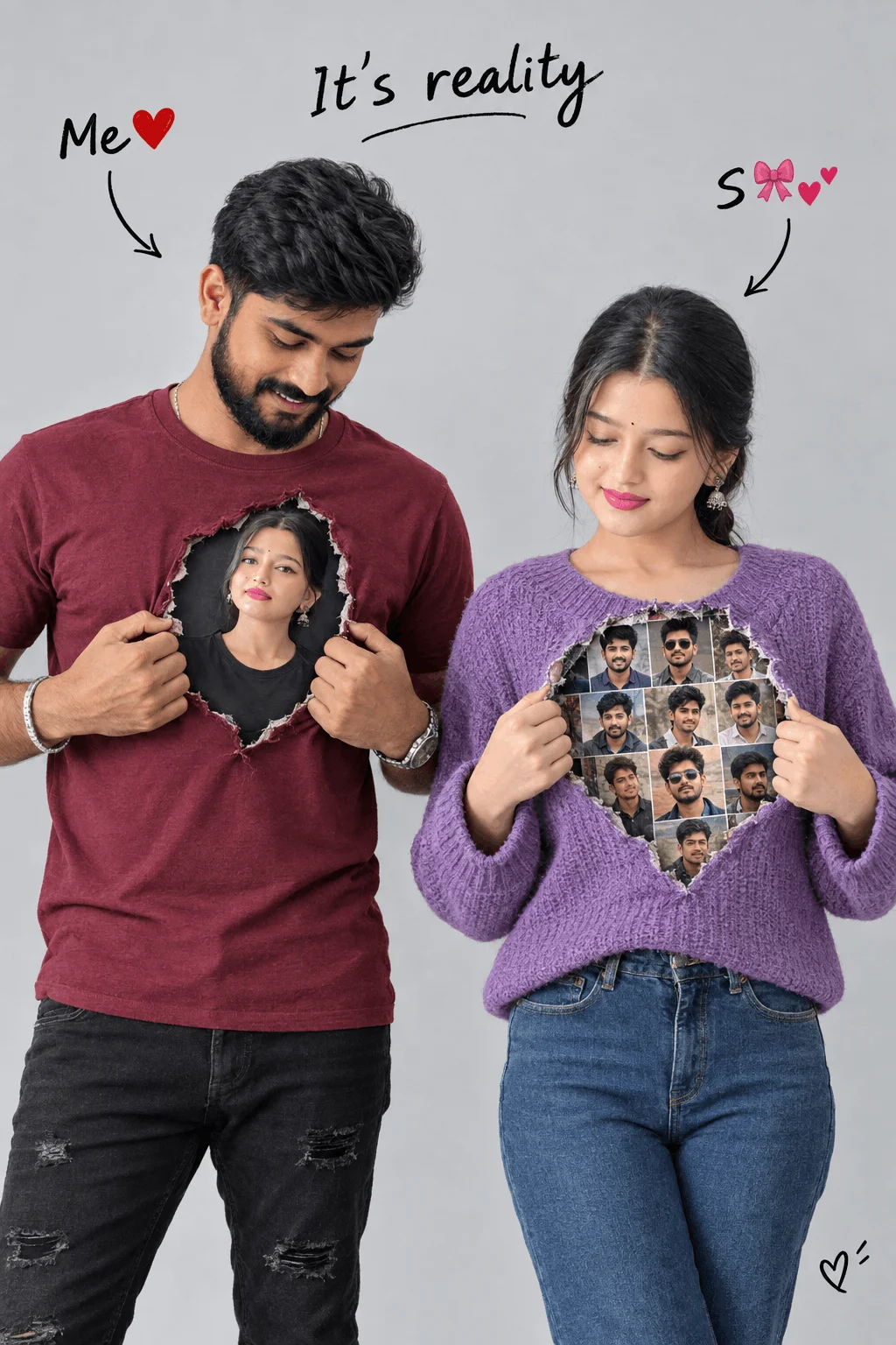 The Bitter Truth of Relationships: Learn to Make a Viral AI Portrait Showing Boy vs Girl Reality - AI prompt