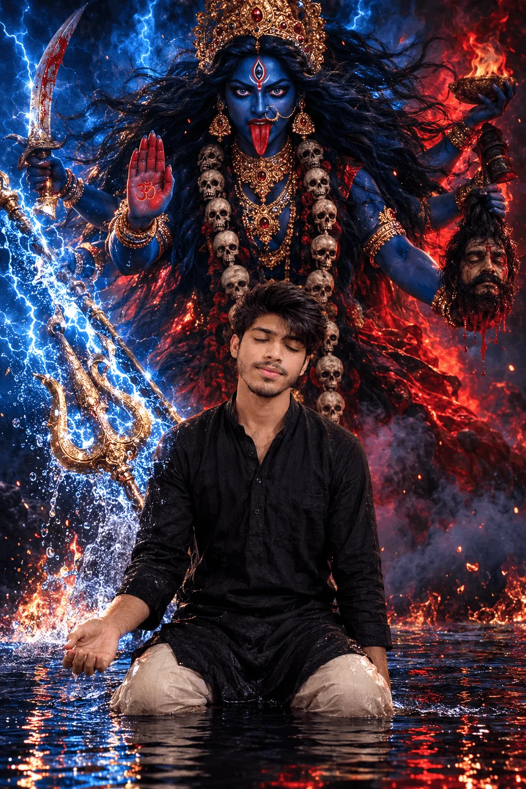 Maa Kali AI Image Prompt – Create a Divine Devotional Portrait - AI prompt