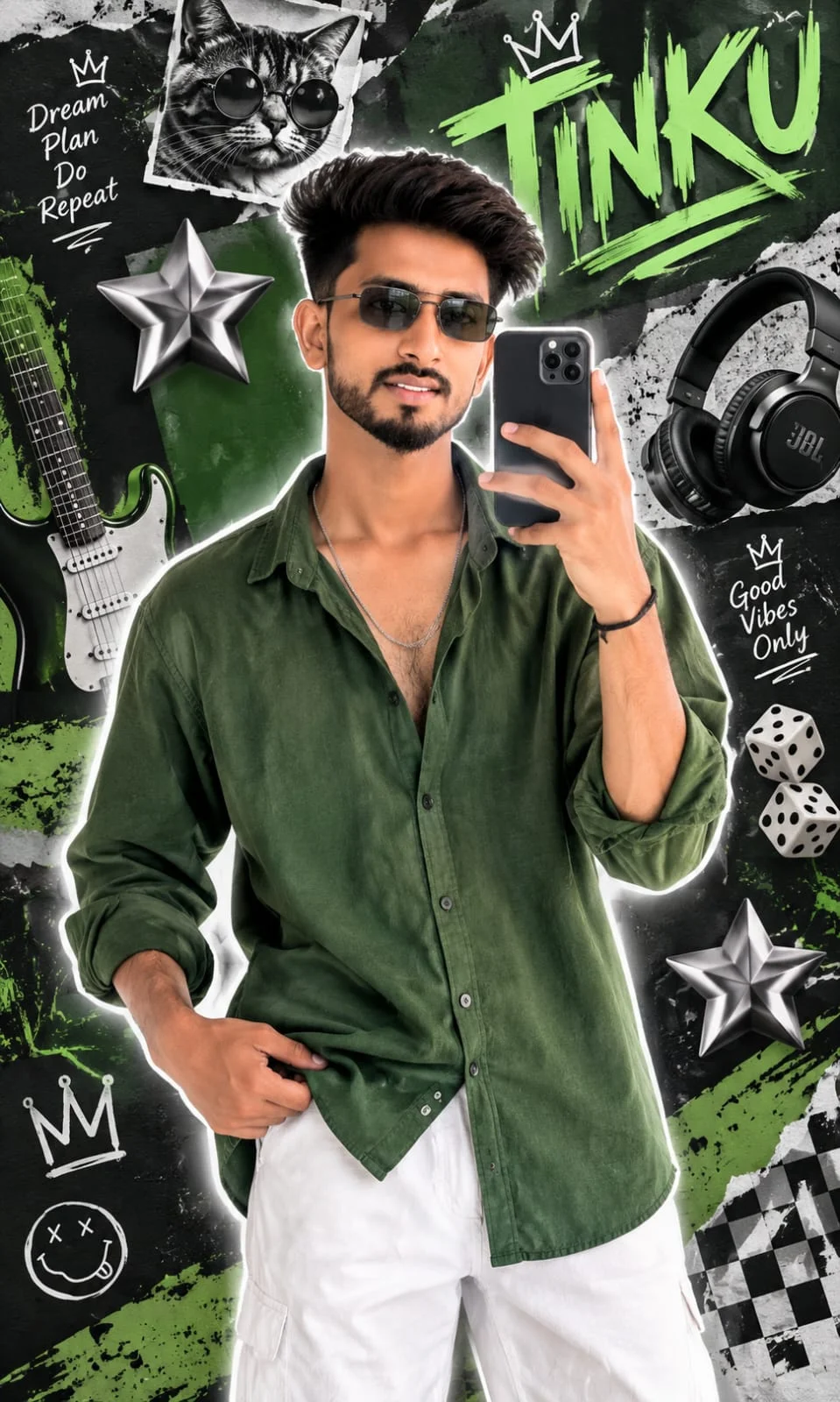 Stylish Boy Aesthetic Photo Editing AI Prompt Copy and Paste